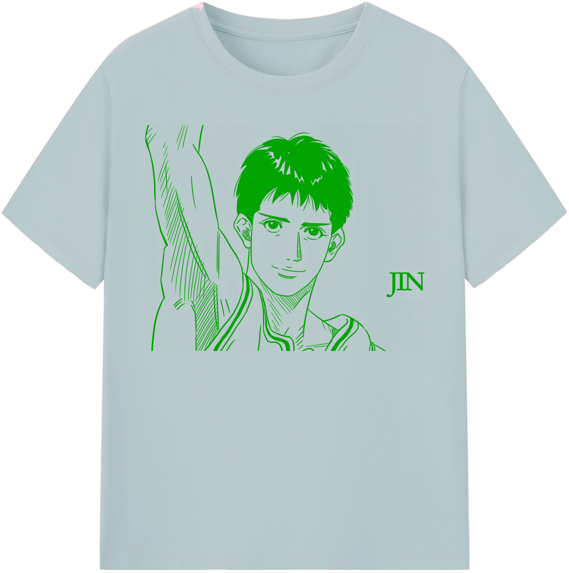 SLAM DUNK／スラムダンク 綿100％半袖Tシャツ（フロントプリント）